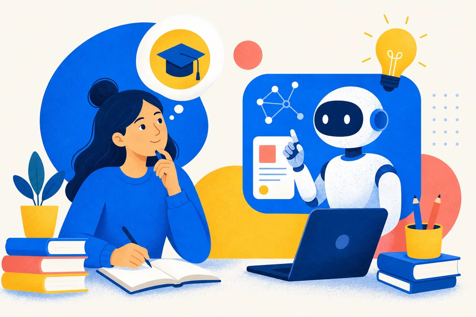 Illustration for "Can You Use AI For Scholarship Essays?"