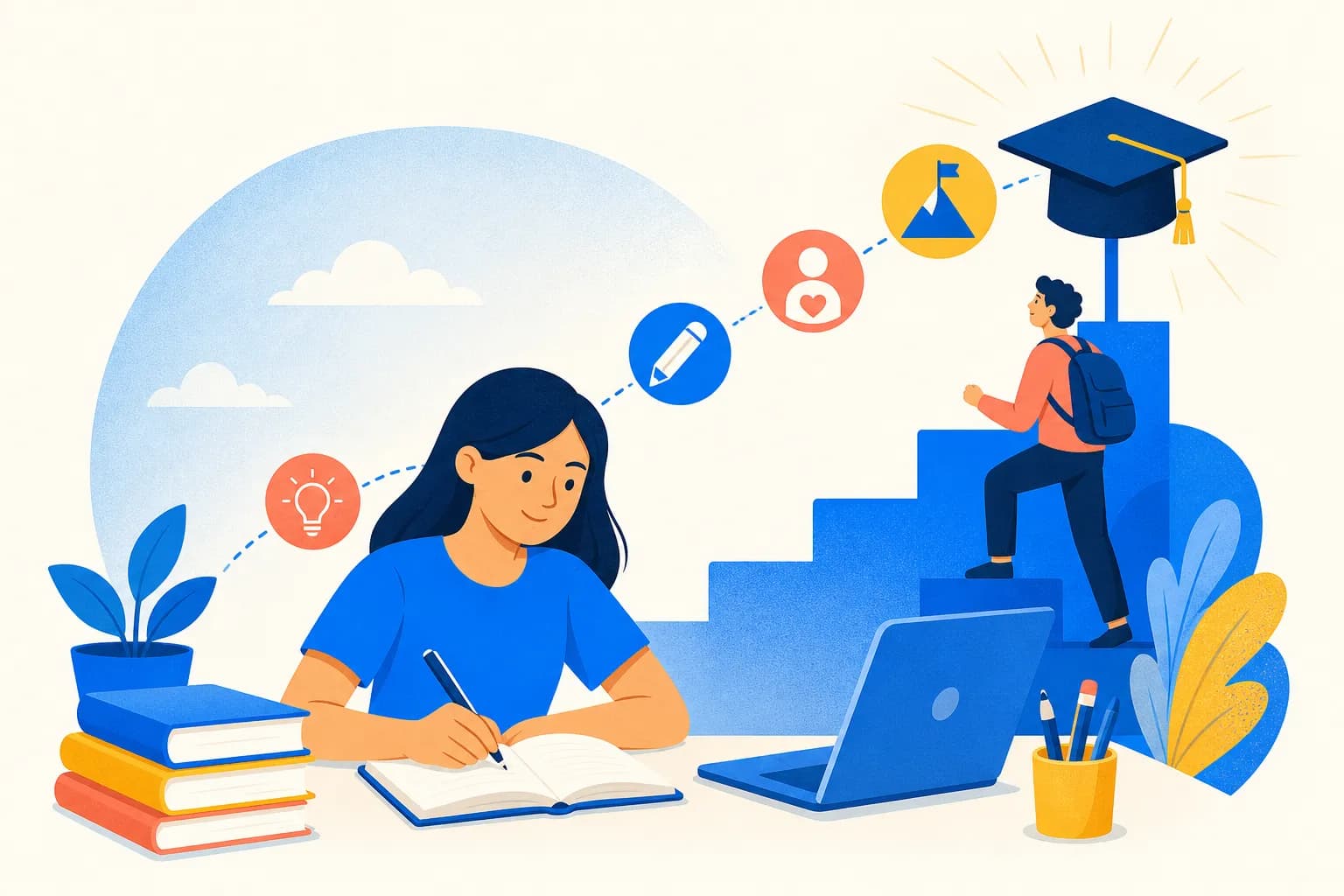Illustration for "How to Write a Scholarship Essay: A Step-by-Step Guide"