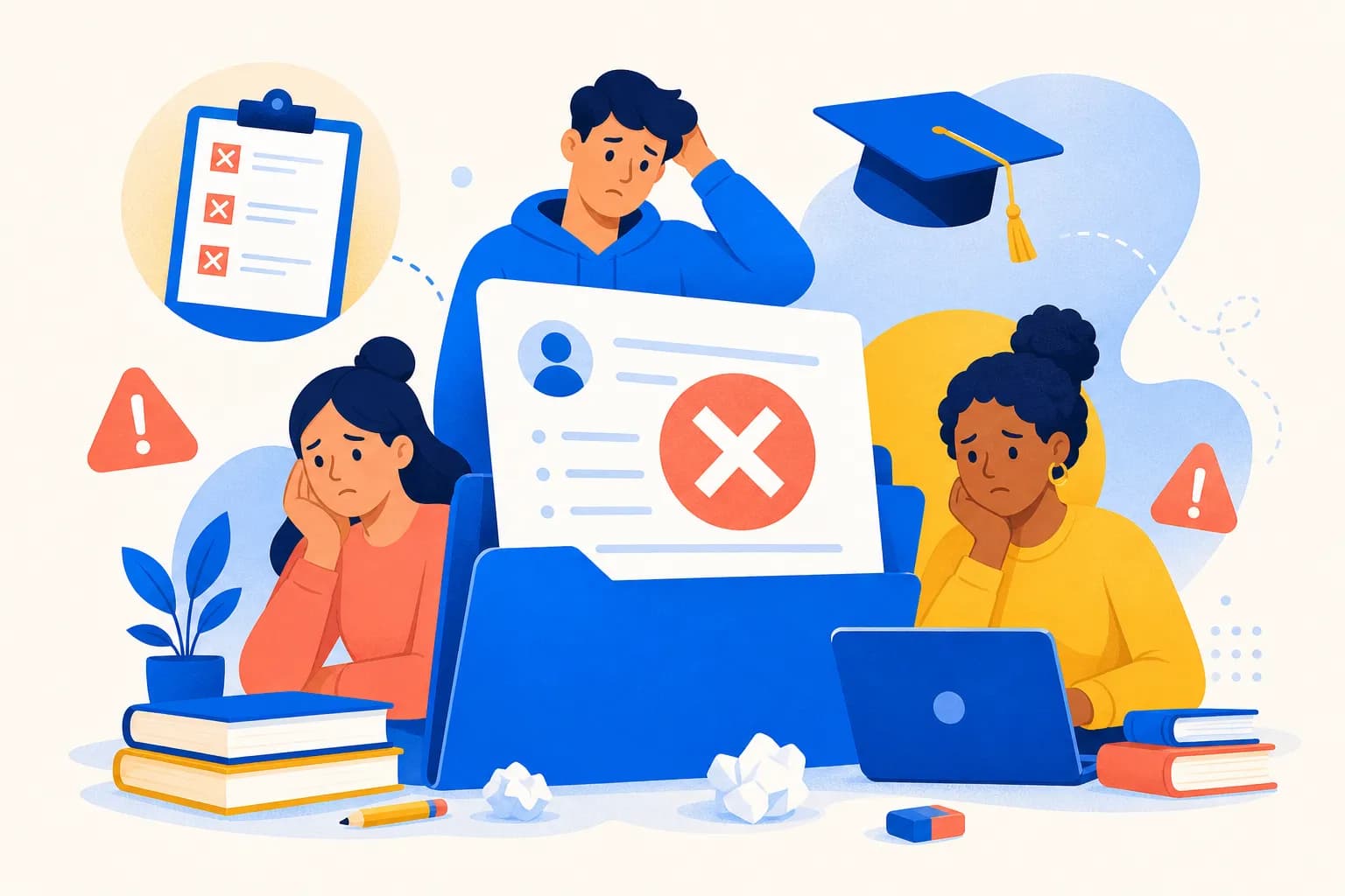 Illustration for "Scholarship Application Mistakes That Get You Rejected"